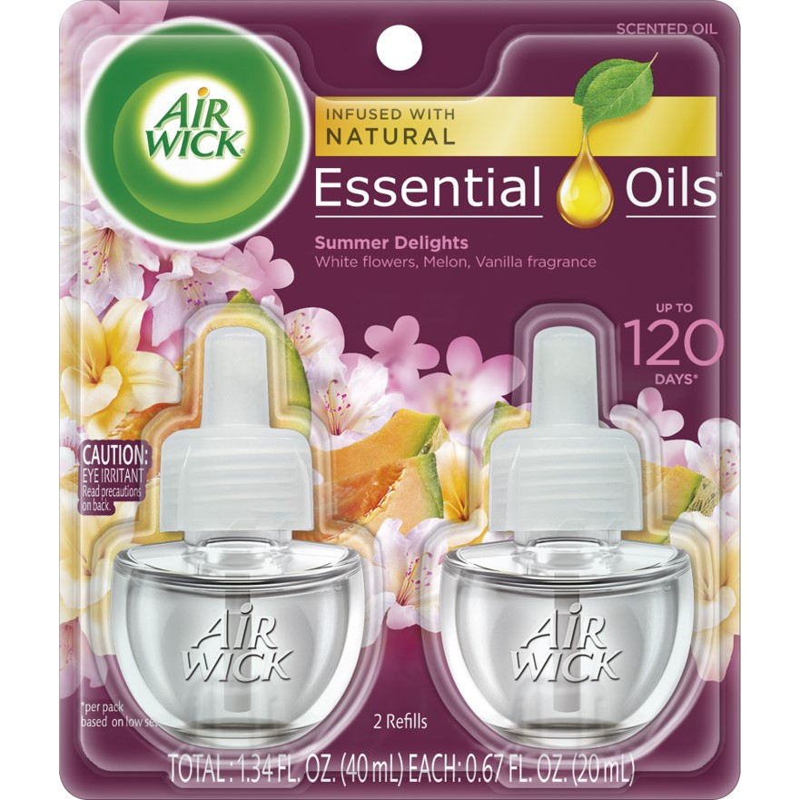 AIR WICK Scented Oil  White Flowers  Melon Summer Delights